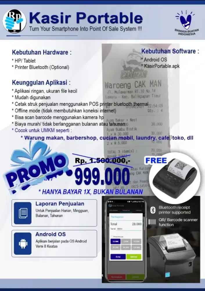 Aplikasi POS Kasir Portable Android