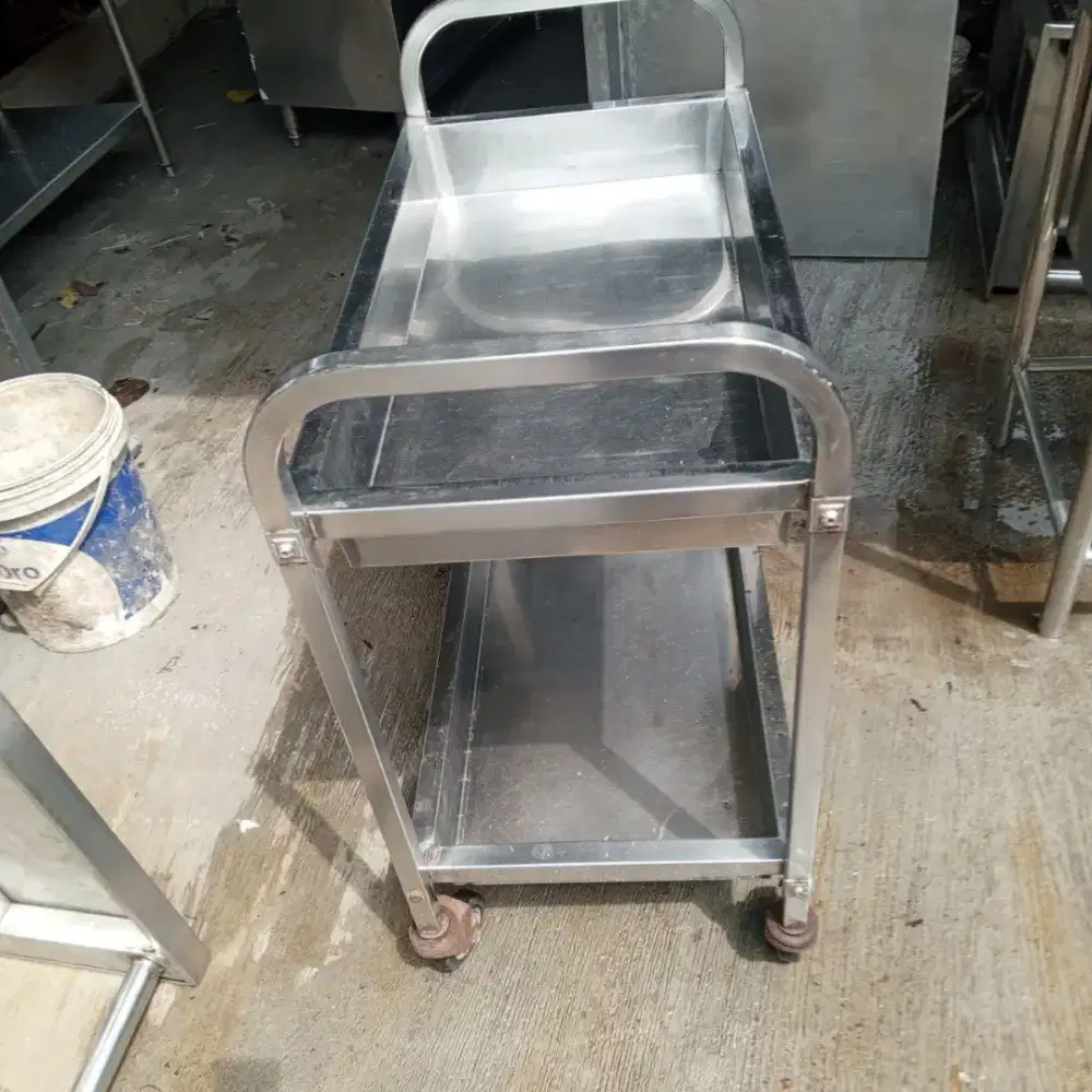 Stainles troli 2 tingkat