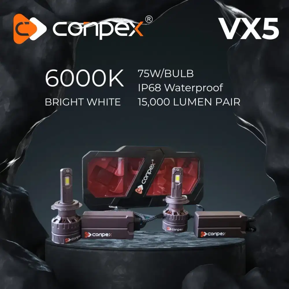 LAMPU LED H4 CONPEX New 150w, Sepasang