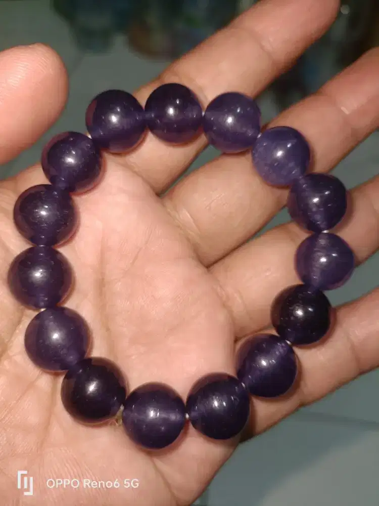 Gelang batu kecubung amatys Kalimantan