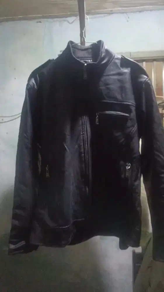jaket kulit model motor