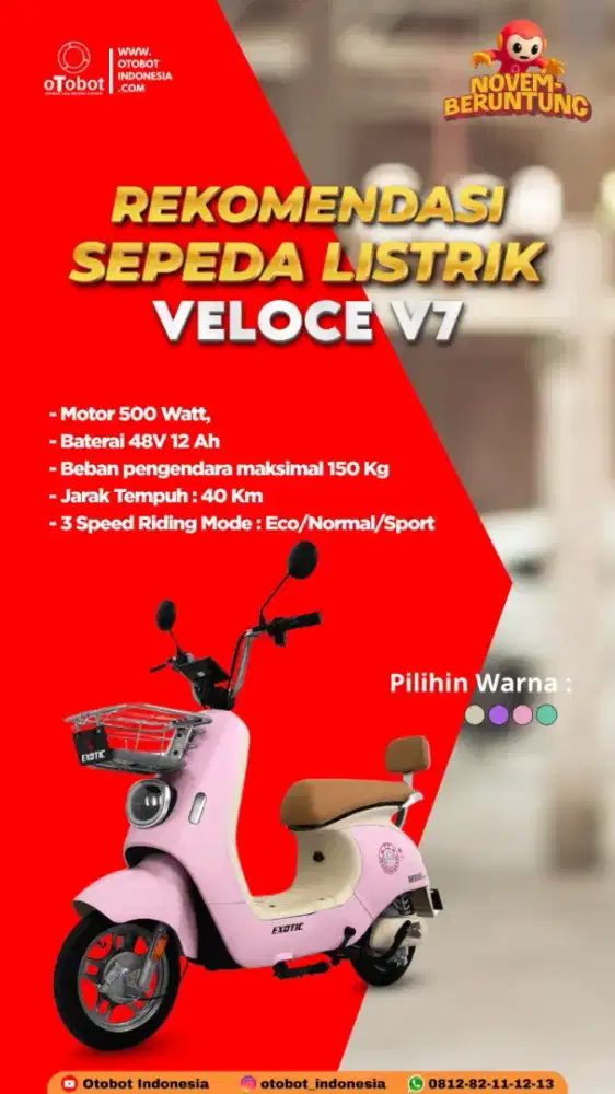 Sepeda listrik exotic Veloce V7