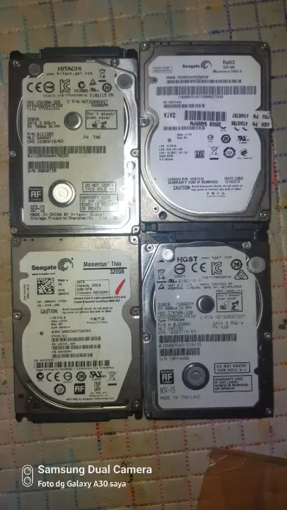 Hardisk Laptop 320Gb 100% buat sistem atau data siap aman