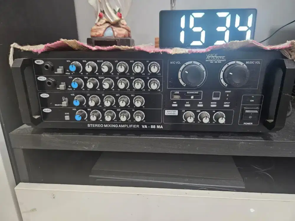 Speaker aktif + amplifier + mic 2