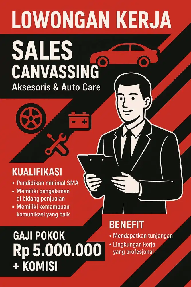 SALES CANVASSING JABODETABEK – Aksesoris Mobil