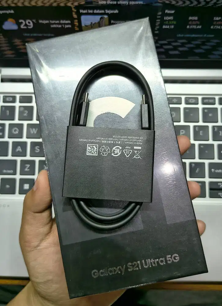 Kabel Data & Charging Samsung S21 ultra Original copotan 1000%