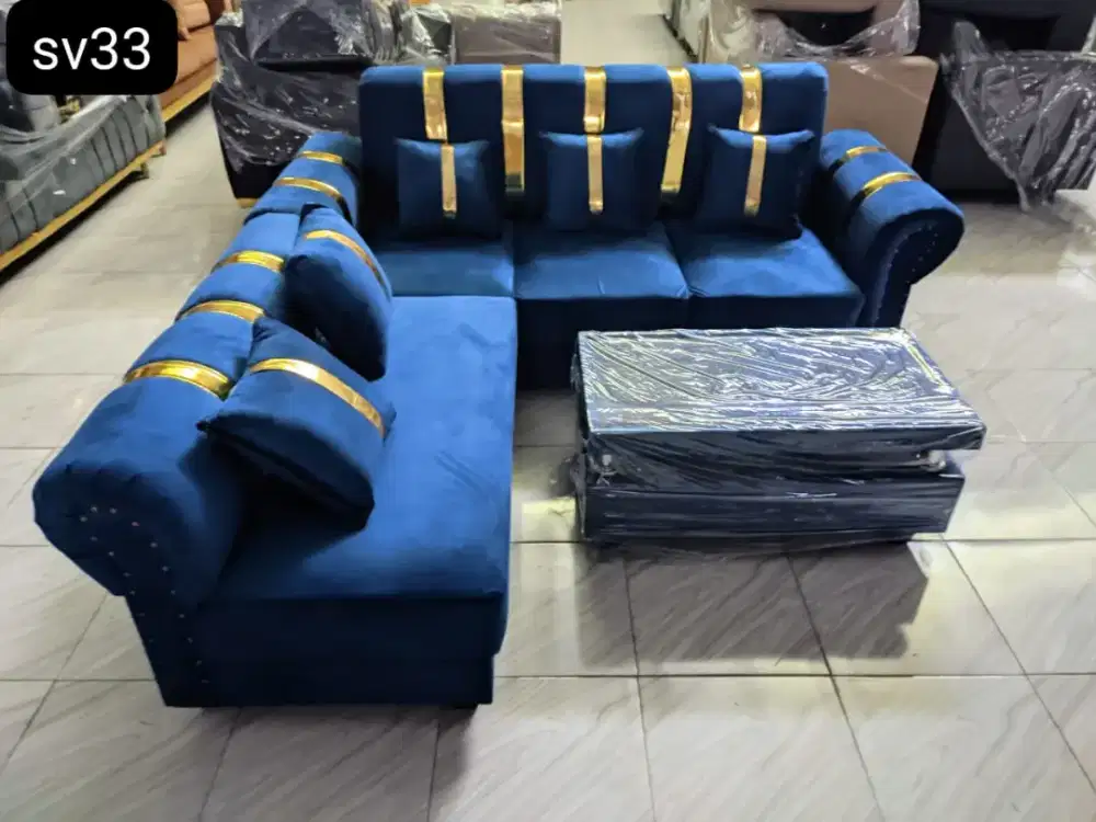 Sofa L Minimalis + Meja