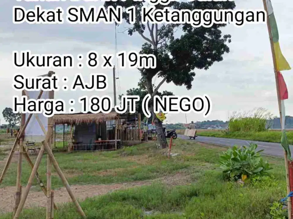 Tanah Darat Pinggir Jalan Dekat SMAN 1 Ketanggungan Di Desa Tanggungsari Ketanggungan Brebes