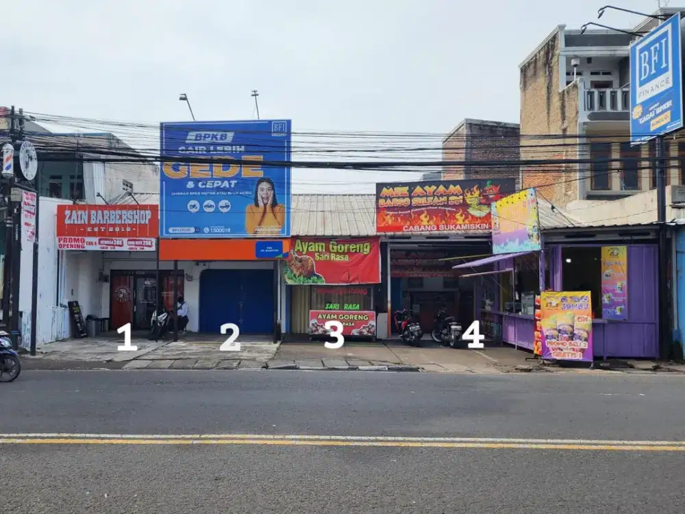 Jual 4 RUKO AKTIF di Jalan Nasional Mainroad Kota Bandung HARGA di BAWAH PASARAN
