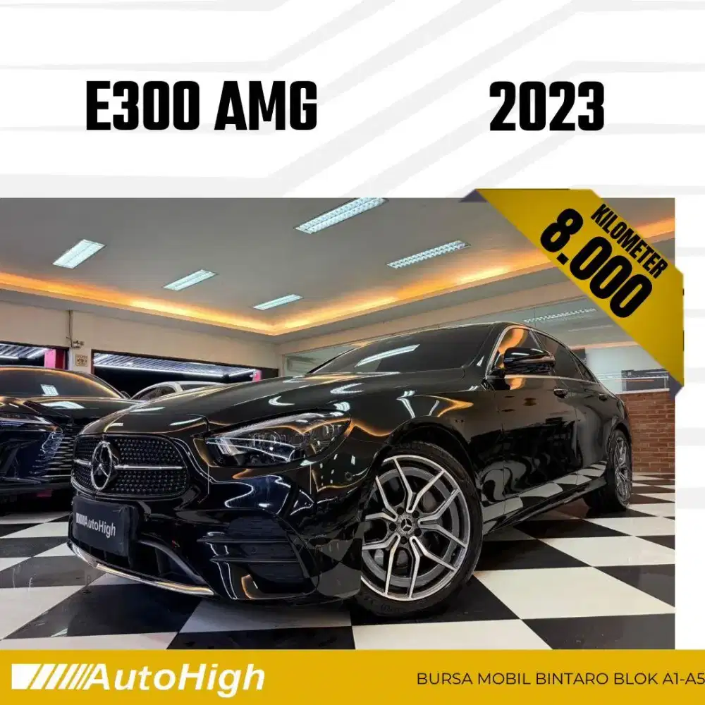 DP10% [Km8.000] E300 AMG 2023 Black Reg 2024 #AUTOHIGH