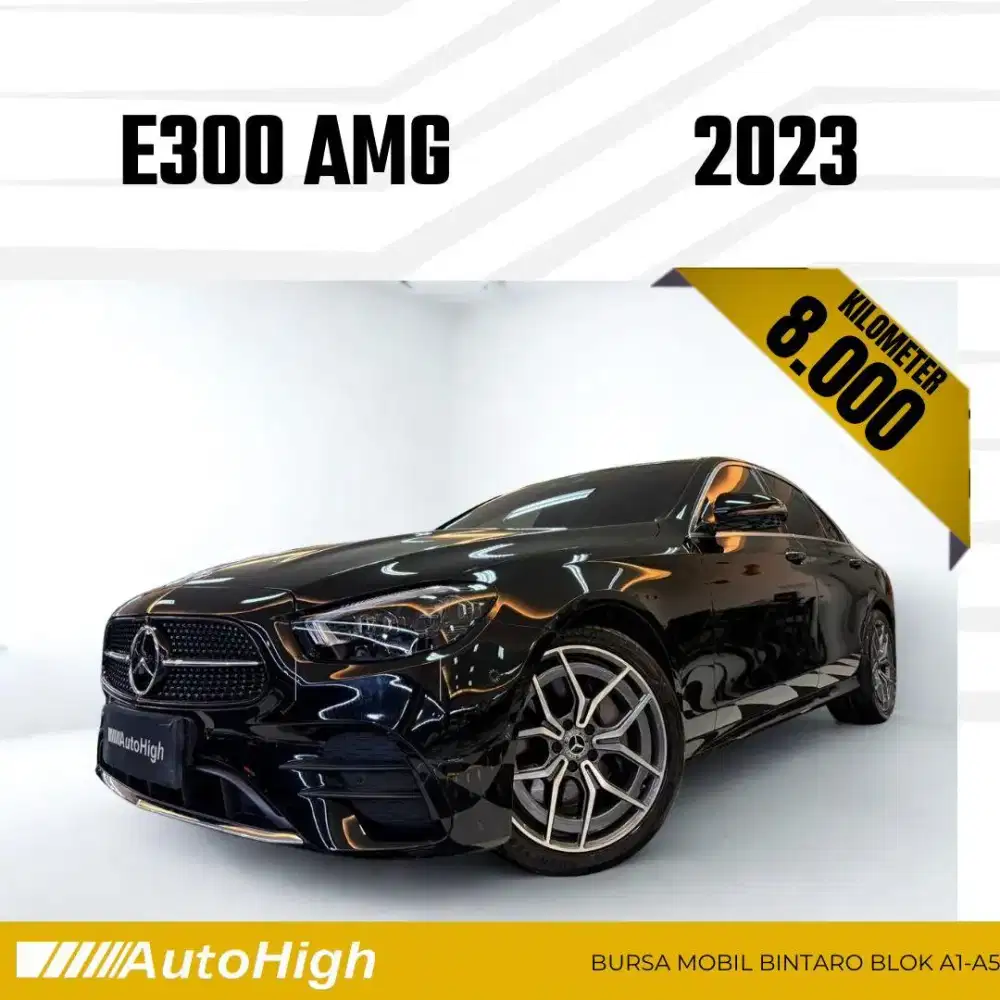 DP10% [Km8.000] E300 AMG 2023 Black Reg 2024 #AUTOHIGH