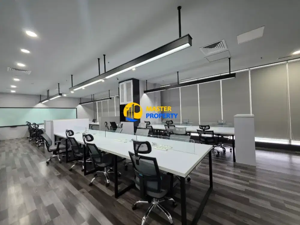 Disewakan Office Gold Coast PIK, 218m2, Sudah Renov, Semin Furnished