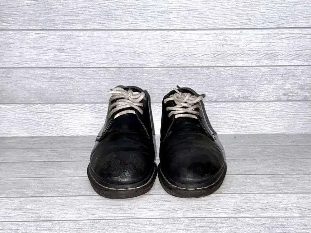 Dr. Martens Black 1461 White Stitch 3 Eye