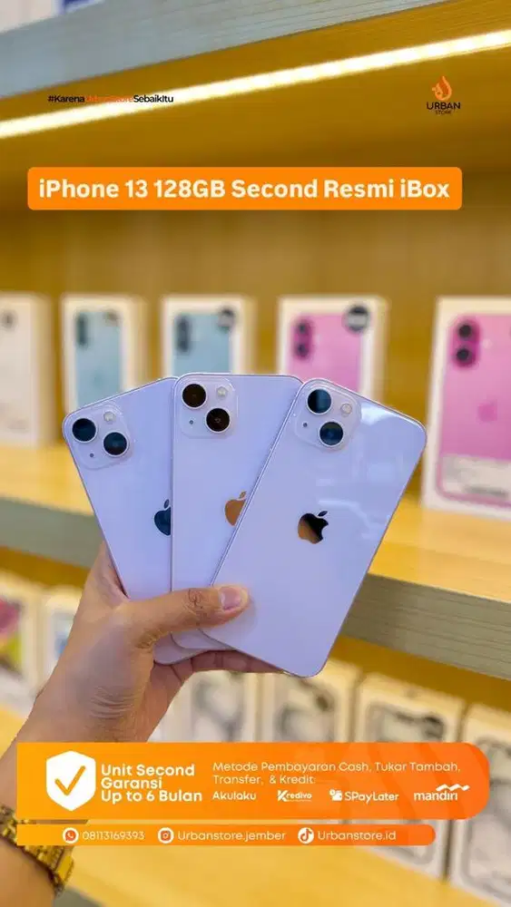 iPhone 13 128GB second Resmi iBox