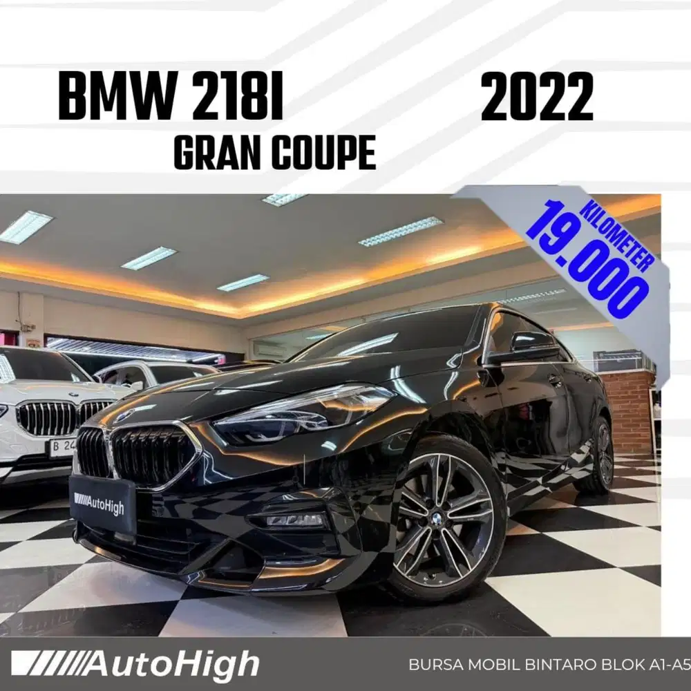 DP10% [Km19.000] 218i Gran Coupe 2022 Black Reg 2023 #AUTOHIGH