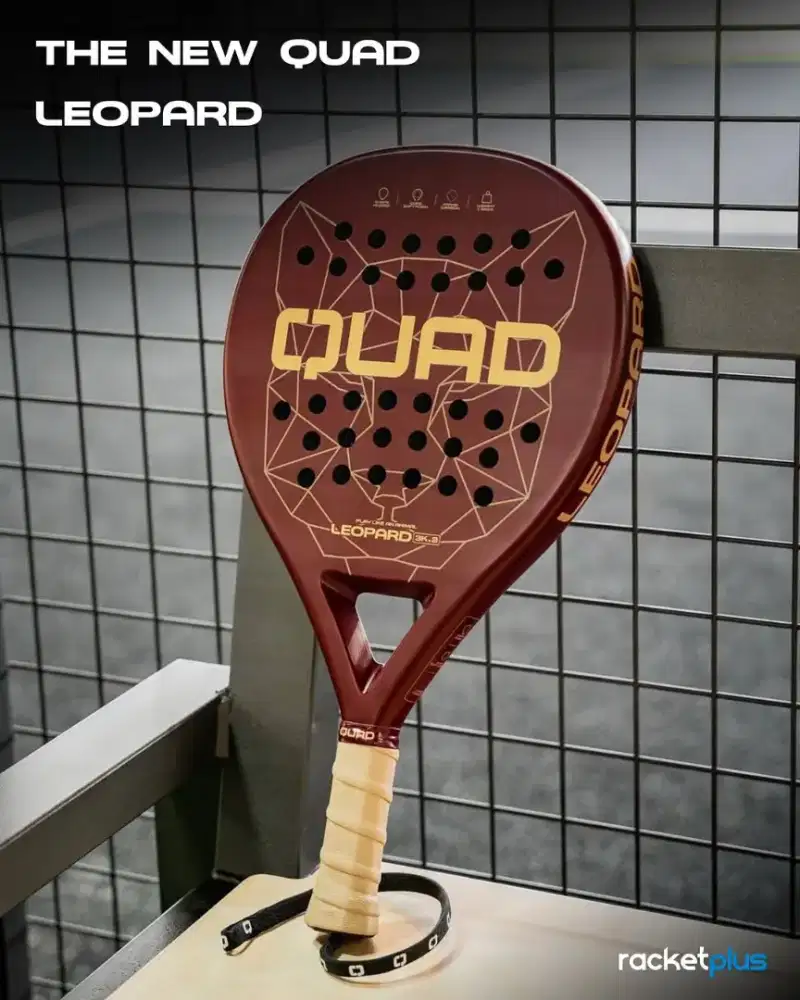 Racket Padel QUAD LEOPARD 3K.2 Raket Made in Portugal like New