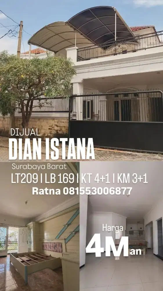Dijual Rumah Dian Istana Surabaya Barat