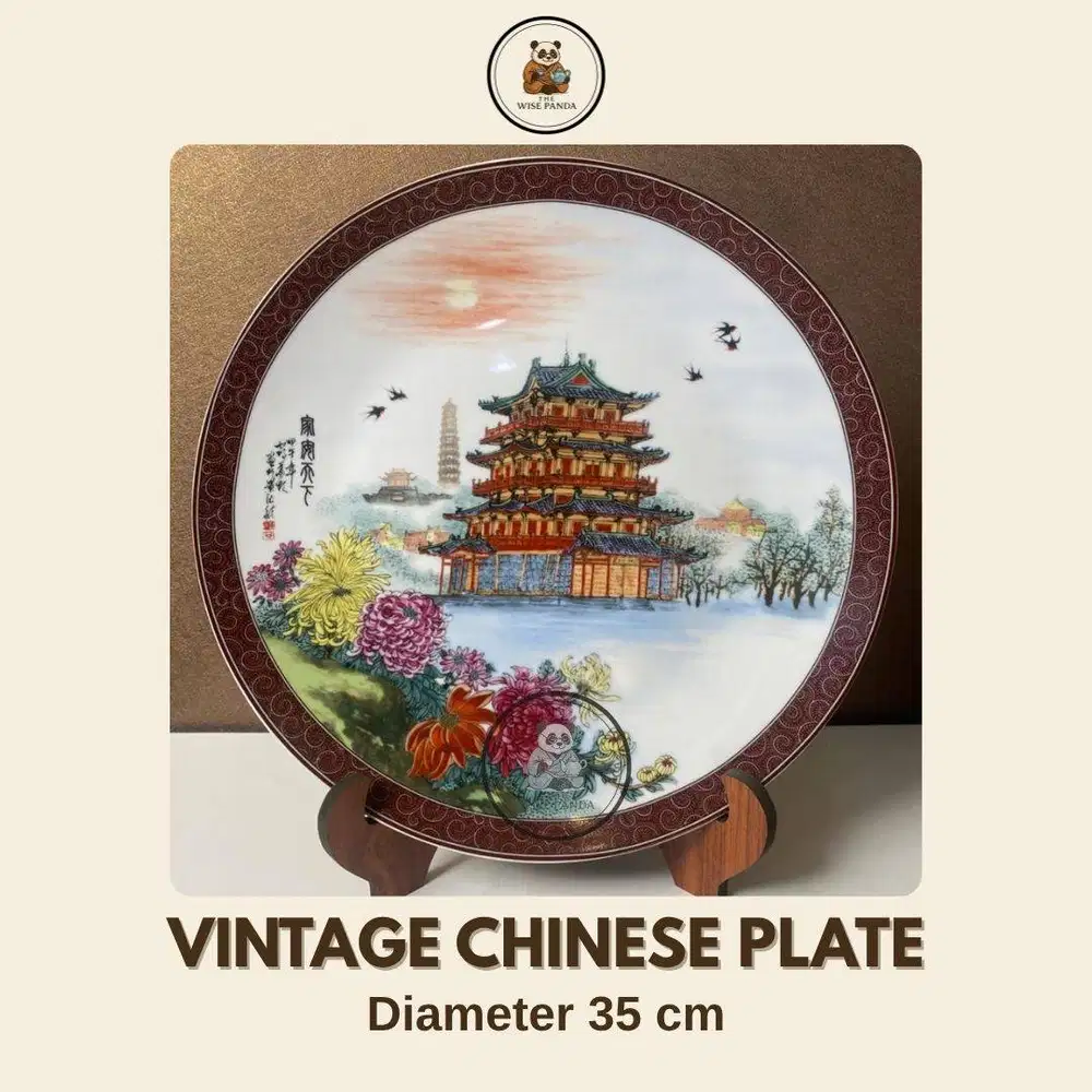 Chinese Decorative Plate Diameter 35cm