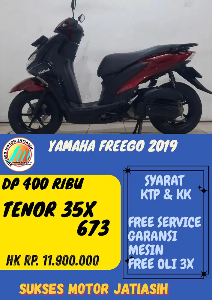 DP TERMURAH YAMAHA FREEGO 2019 DP 500 RIBU BISA CASH/KREDIT