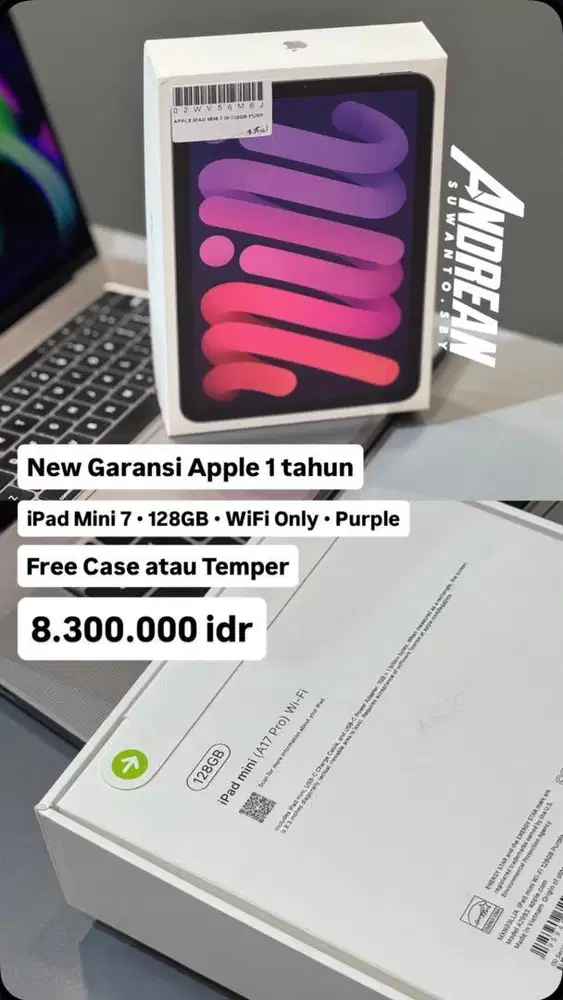 New Ipad Mini 7 128GB Wifi