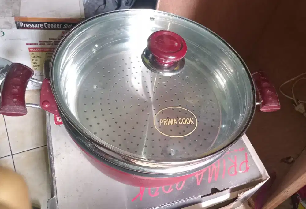 Panci Steamer 30 cm Teflon Primacook Original