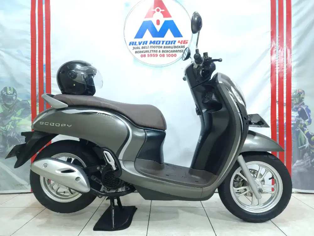 ( PROMO DP 500 FREE HELM  ) HONDA SCOOPY STYLISH TH 2022 LOW KM MULUS