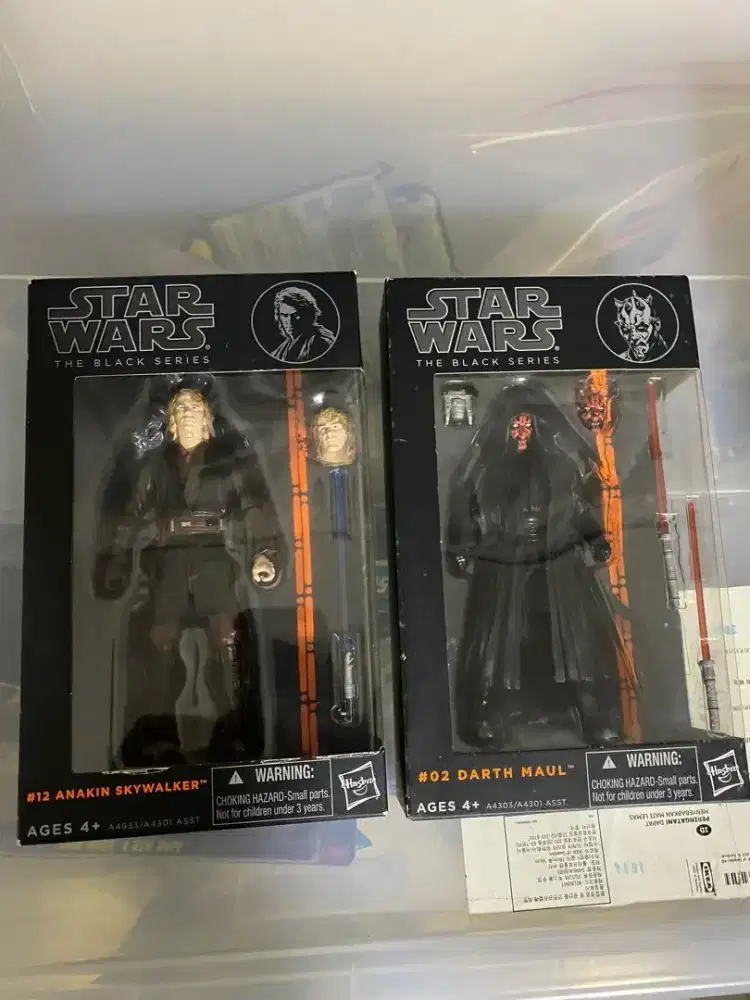 Star Wars Black Series Darth Maul & Anakin Rare Classic Figure Toys