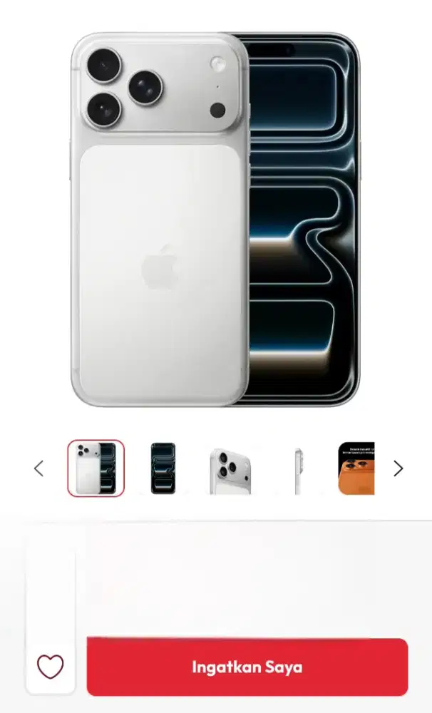 Iphone 17 Pro Max Ibox Segel 256 Silver Plus 1TB kouta internet