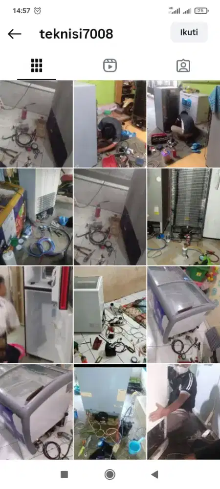 Perbaiki kulkas,showcase,frezer,m.cuci dan ac