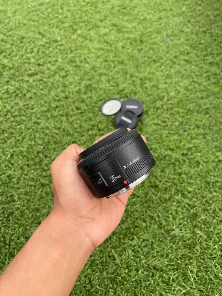 Lensa fix Yongnuo 35mm f2 for dslr canon
