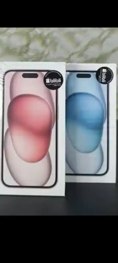 iPhone 15 blue biru BNIB garansi resmi tAm ibox GDN Blibli