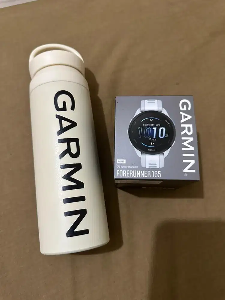 garmin forerunner 165 white stone brand new garansi 2th
