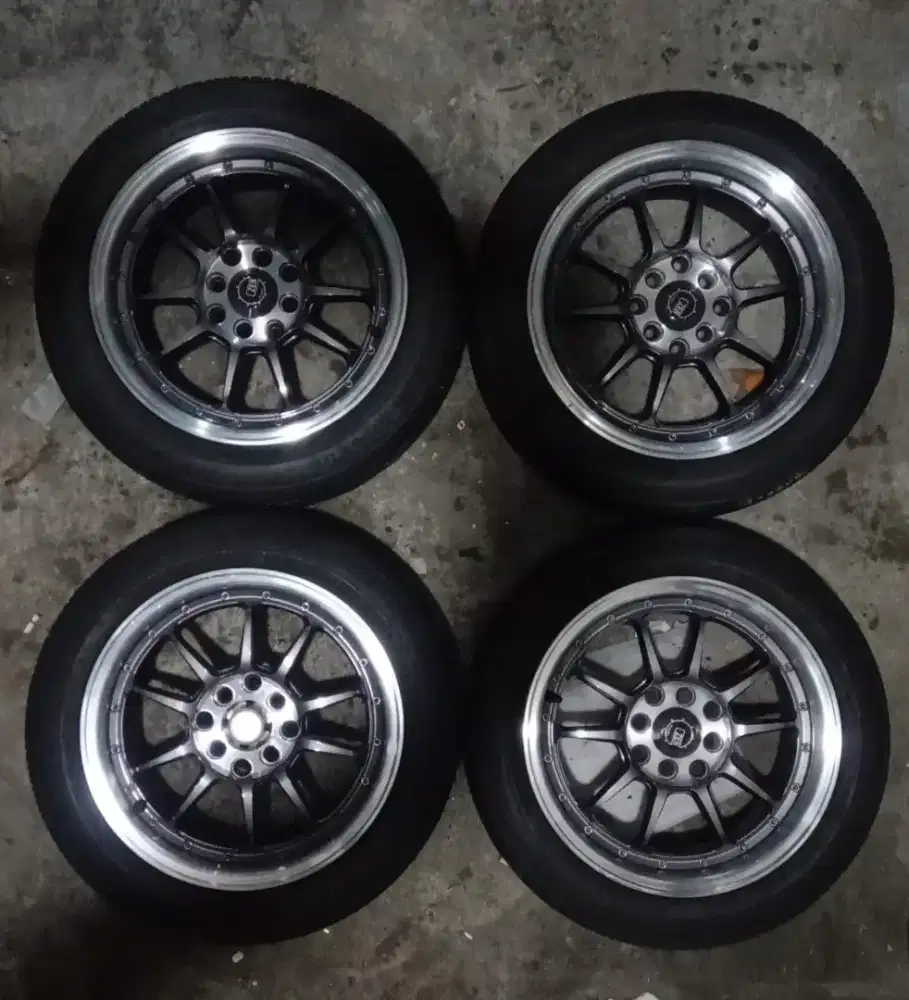 Velg rays r15 dobel pcd 4x114/4x100 lebar 7 rata et38