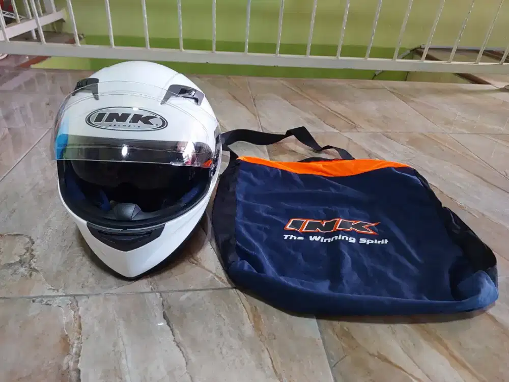 Helm Fullface INK DUKE Pearl White Size XL
