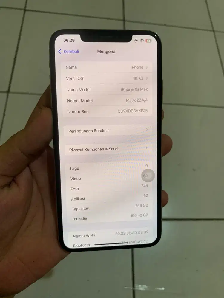 iPhone xs max 256gb