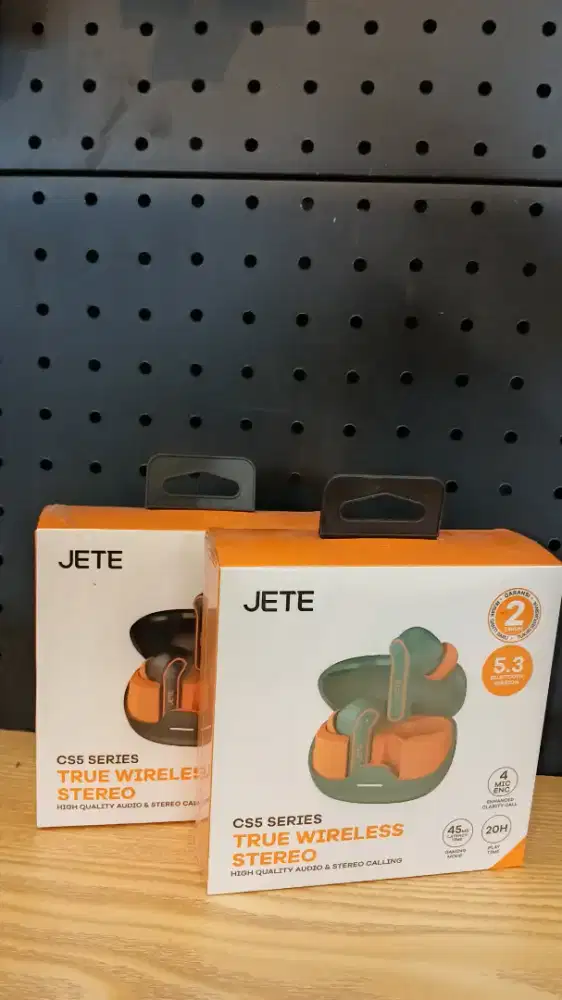 TWS JETE CS5 ENC with 4 Mic Bluetooth 5.4 IPX5 Playtime 20H Dual Mode