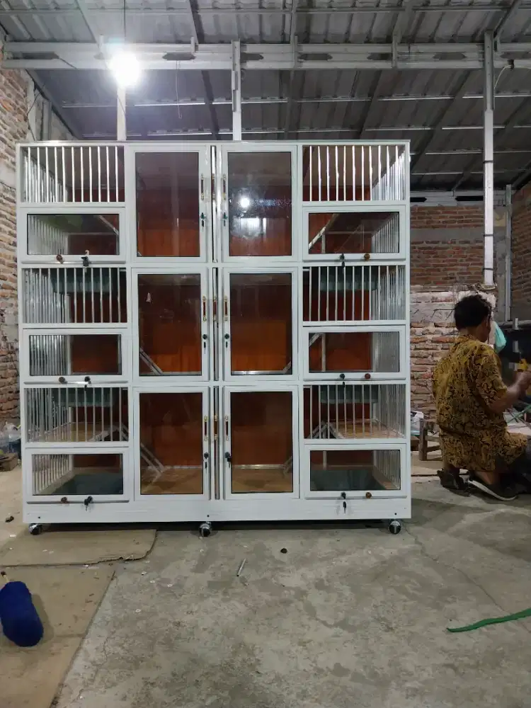 Jual kandang kucing alumunium pintu 6