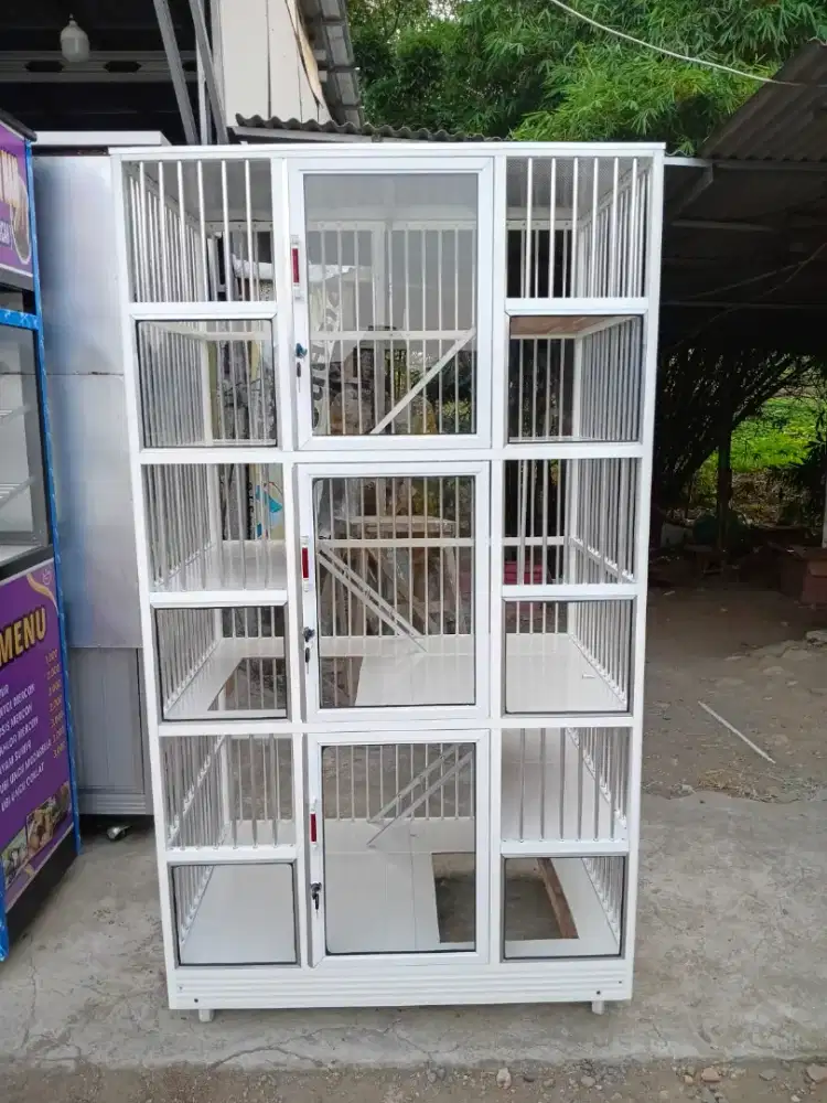 Jual kandang kucing alumunium cod