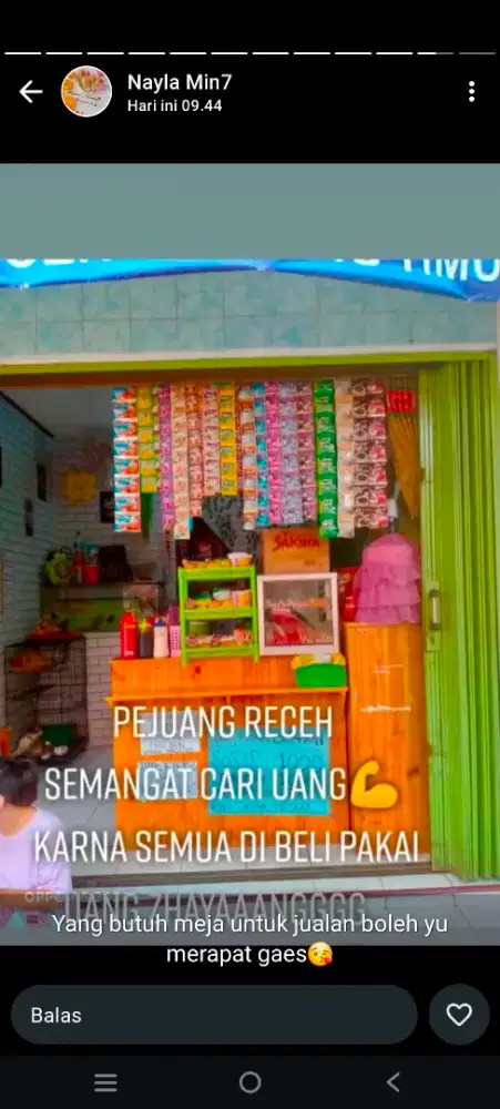 Meja buat dagang