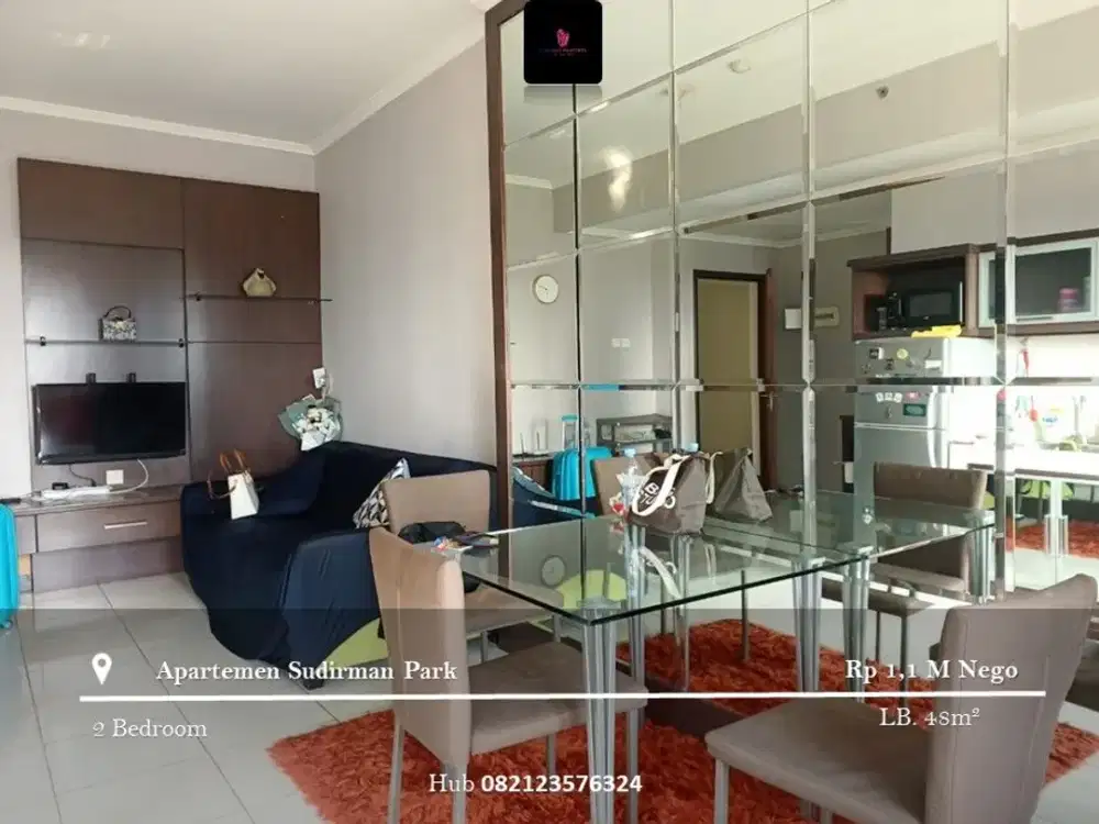 Dijual Apartement Sudirman Park Low Floor 2BR Fully Furnished