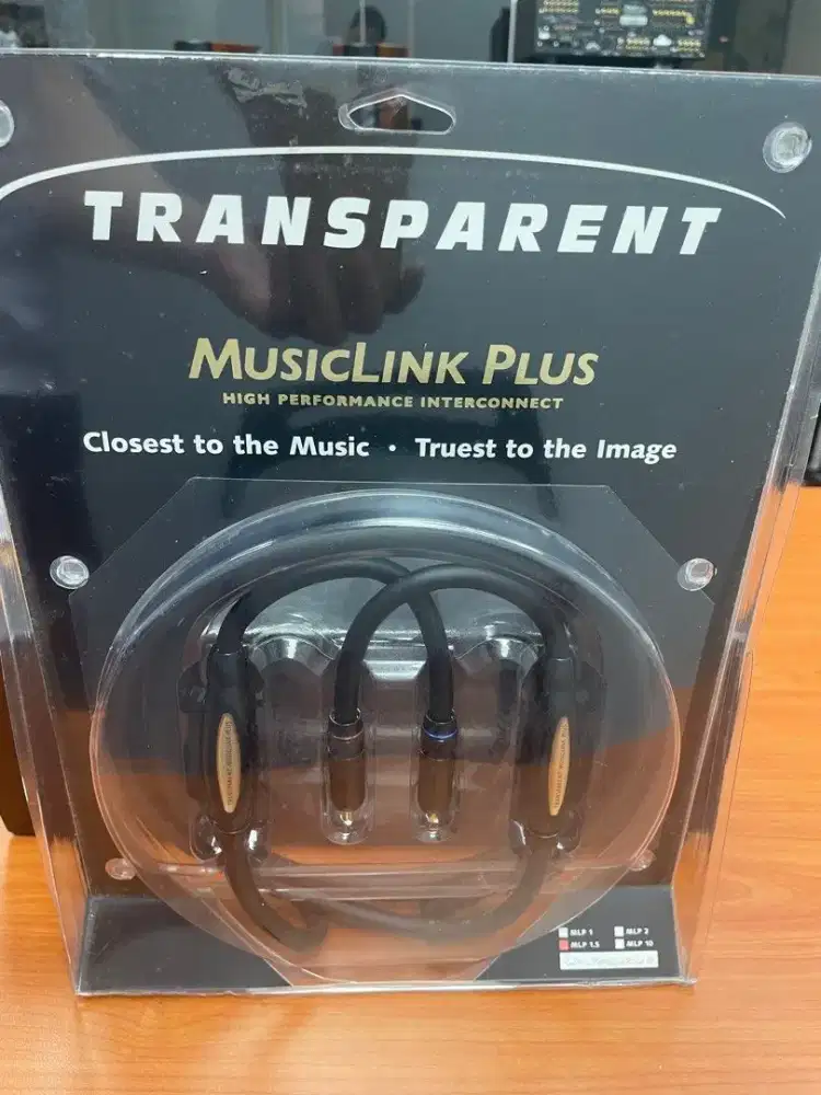 Transparent Audio MusicLink Plus RCA Interconnect Speaker Original