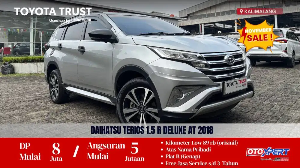 DAIHATSU TERIOS 1.5 R DELUXE MATIC 2018 (DP MINIM)