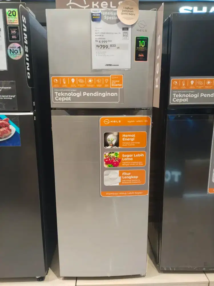 KULKAS KELS 2 PINTU 348LTR