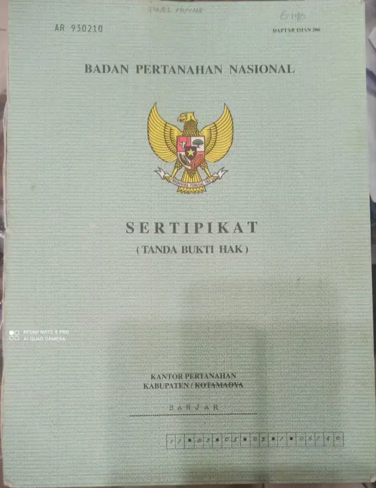 Dijual tanah pribadi ( SMH )