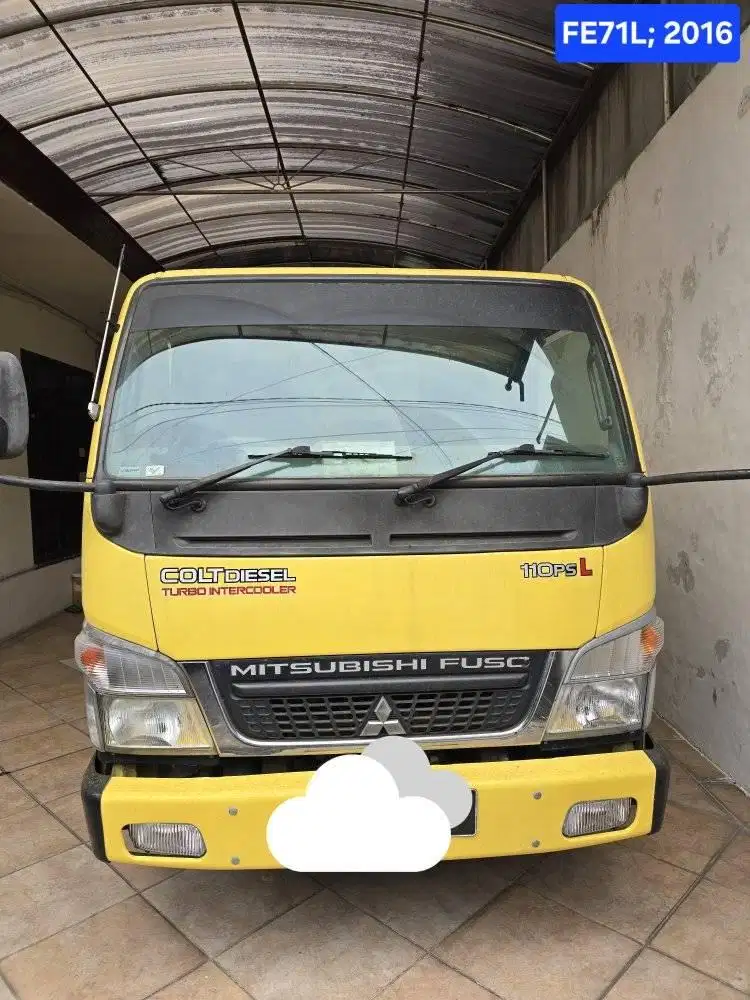 Truk Mitsubishi Canter Engkel 4 roda Long chasis Bak, tahun: 2016