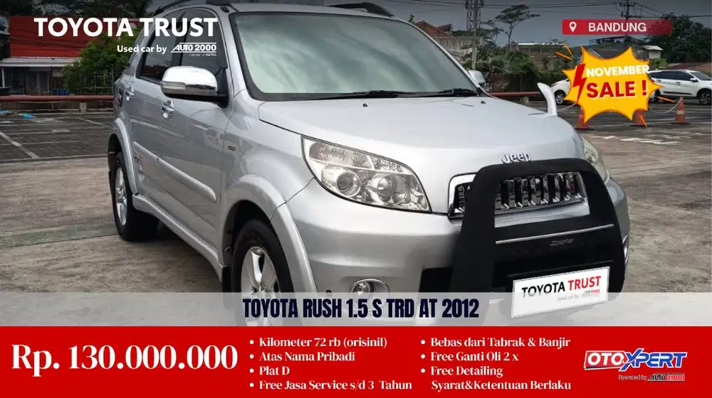 TOYOTA RUSH 1.5 S TRD MATIC 2012