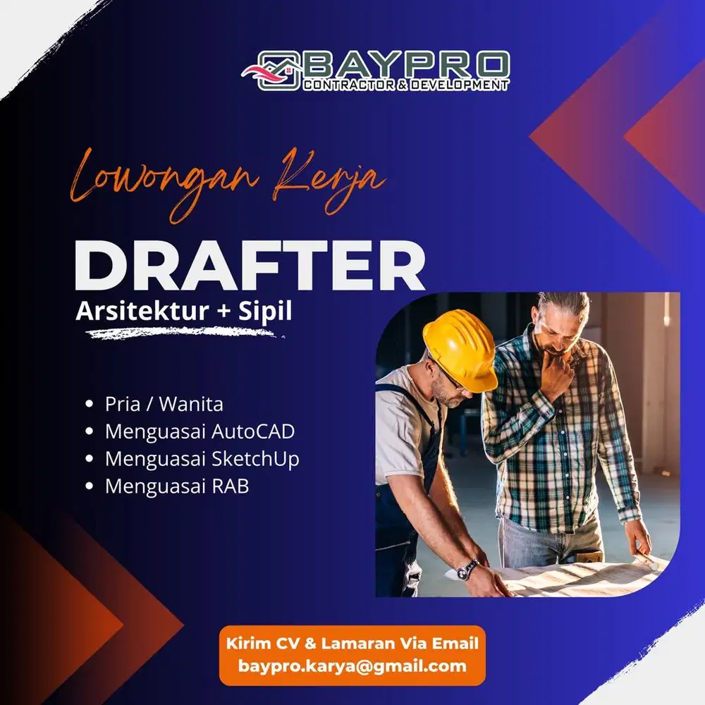 Lowongan Kerja Drafter Arsitektur dan Sipil