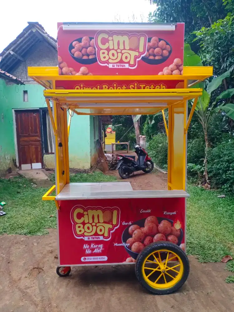 Gerobak booth container jualan