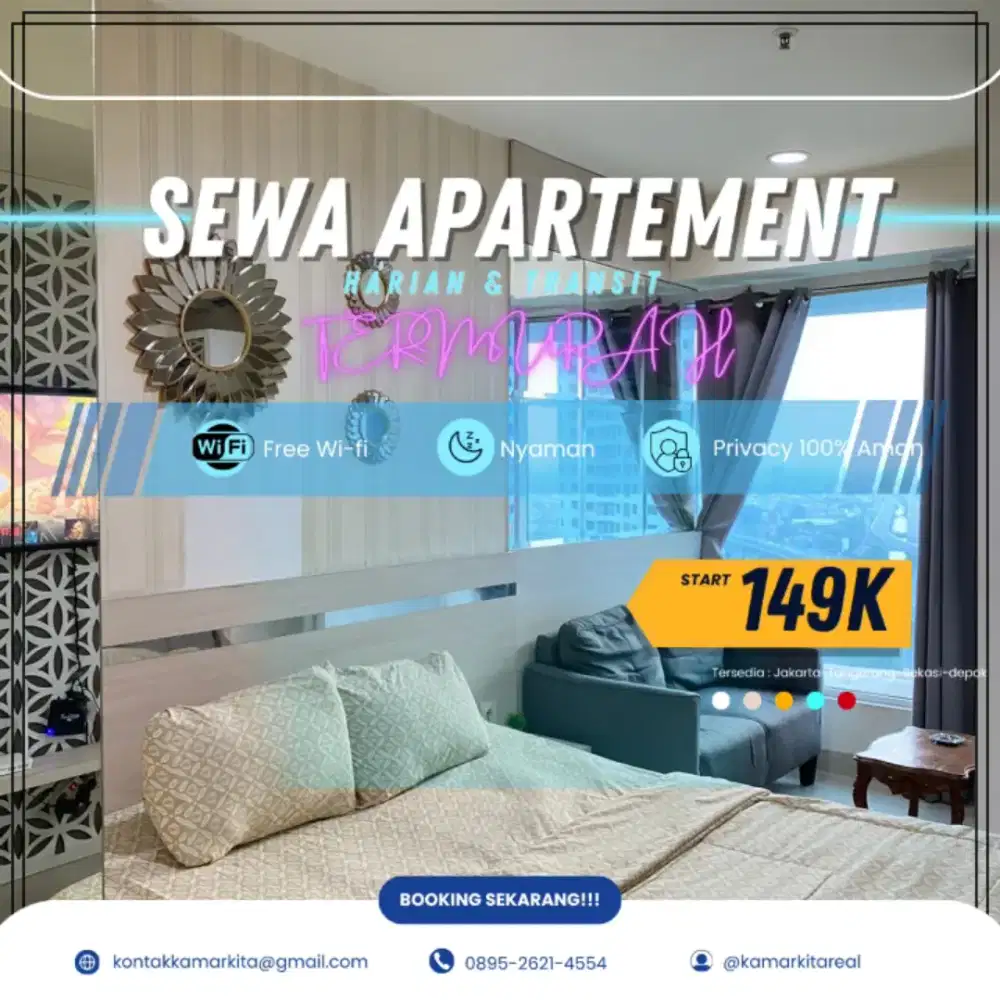 Sewa Apartemen Bekasi Selatan GRAND KAMALA LAGOON Harian/Transit Murah