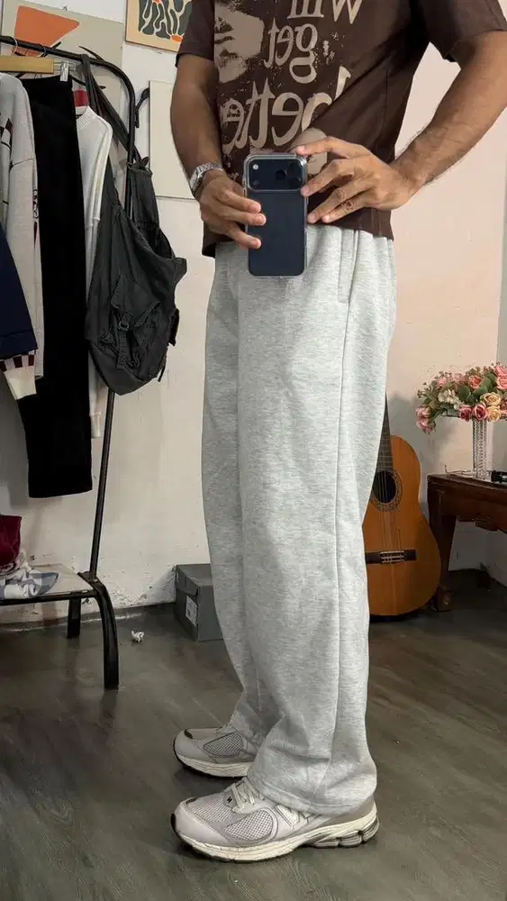 Jual Celana Panjang Sweatpant Mirip Uniqlo Baru Bekas Sample Konten